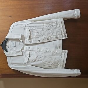 LOFT Women's White Denim Jacket